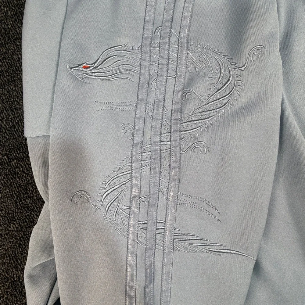 Adidas Pullover Mens XL Predator Pulse 2004 Blue Dragon Quarter Zip Rare EUC